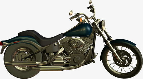 复古炫酷摩托车 平面电商 创意素材 png素材 png